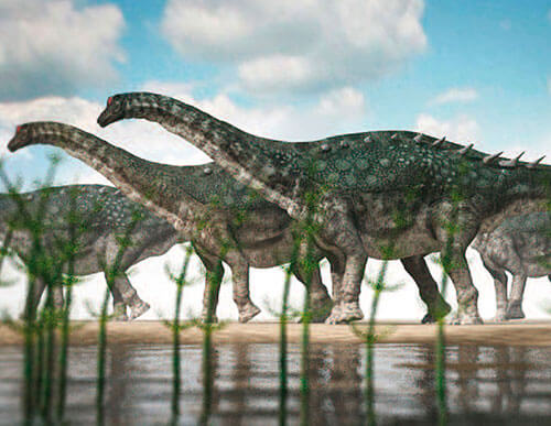 Manada de titanosaurios